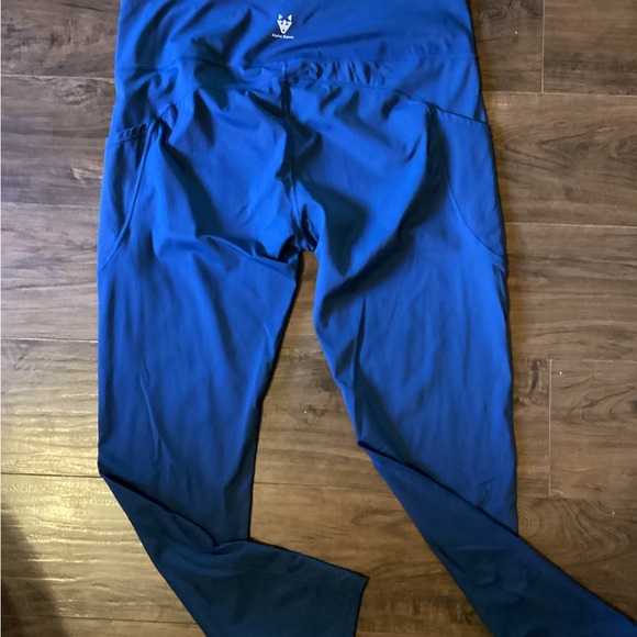 Women’s Plus XXL Alpha Camp Blue Leggings Yoga Pants Workout Running Active #19 - Picture 2 of 5